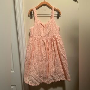 Girl's Joie Size 7 Pink Lace Dress Below Knee